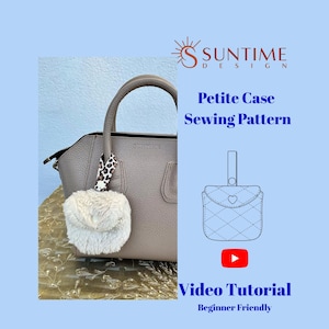 Easy Sew Fluffy AirPod Pouch PDF Pattern: Beginner-Friendly Small Pouch Video Tutorial Sewing Gifts Pattern