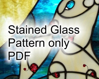 PATTERN for Folkart Bunny in Stained Glass