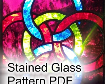 PATTERN for Five-Fold Celtic Symbol Stained Glass