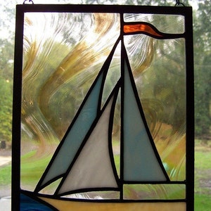 PATTERN for Stained Glass Sailboat image 2