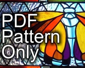 PATTERN for Monarch Butterfly Stained Glass