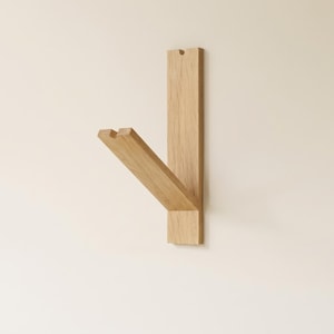 Massief eiken beugel wandlamp: verstelbare hangverlichting [alleen beugel]