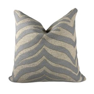 Zebra Inspired Thibaut Luxury Cover Pillow