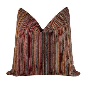 Colorful Strip Luxury Pillow Cover
