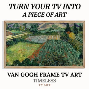 Frame TV Artwork, Samsung Frametv Art Post-Impressionist Screensaver, Famous Painting TV Picture Frame, Vincent Van Gogh Field with Poppies