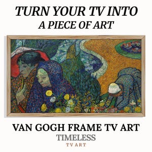 Frame TV Artwork, Samsung Frametv Art Post-Impressionist Screensaver, Famous Painting TV Picture Frame, Vincent Van Gogh Screen Saver
