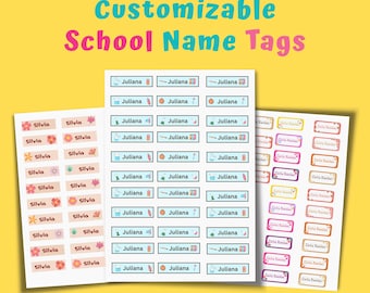 Waterproof Kids Name Stickers, School Labels, Daycare Labels