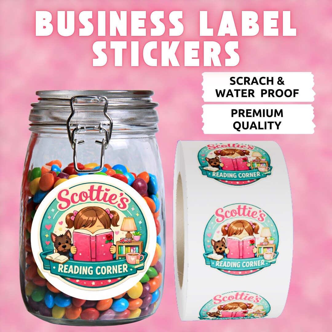 Custom Printed Logo Label Stickers on Roll for Your Product Packaging ...