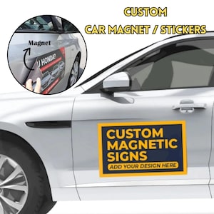 Custom Van Decal – Full-Color Business Logo Sticker for Work Vans & Commercial Vehicles | Custom Vinyl Van Custom Car Magnets FREE SHIPPING
