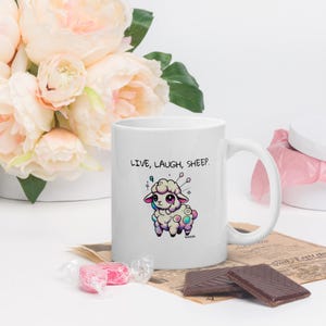 Lustige Schaf Tasse Spruch Geschenk Ostern Kind Tierliebhaber witzig bunt Becher Groß LQBTQ - baaah.holy sheep!