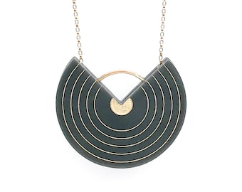 Collar Erika / Círculos concéntricos geométricos