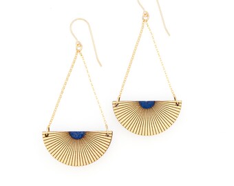 Pendientes egipcios / Pendientes modernos geométricos tipo candelabro / Joyería ligera para mamá