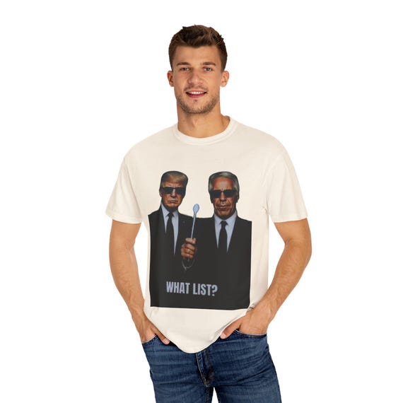 T-shirt Anti Trump 'Donnie Epstein' - Col Rond Manches Courtes 100% Coton - Neuf Avec étiquette