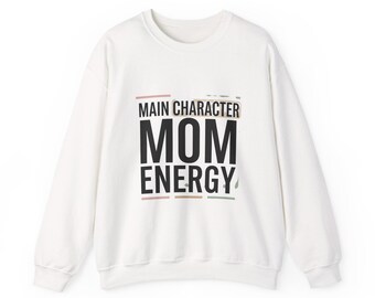Hauptfigur Mom Energy Sweatshirt | Streetwear Mom Life Rundhalsausschnitt