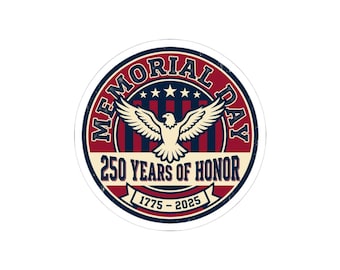 Gedenktag 250 Jahre Ehrenaufkleber | USA 250, patriotischer Jahrgang 1776–2026