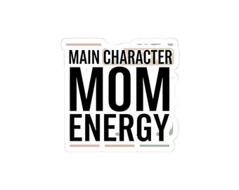 Hauptfigur Mom Energy Sticker | Streetwear Mom Life Badge