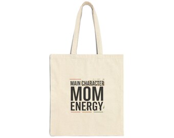 Hauptfigur Mom Tote | Minimalistische Streetwear Mom Life Canvas Tasche