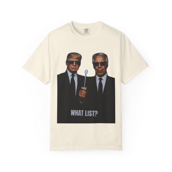 Men in Black Funny Donald Trump and Epstein Unisex T-shirt