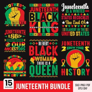 Bundle SVG Juneteenth, fêter 1865, Svg du mois de l'histoire des noirs, nous sommes Svg de l'histoire des noirs, chemise Juneteenth, roi noir, nutrition, PNG, SVG