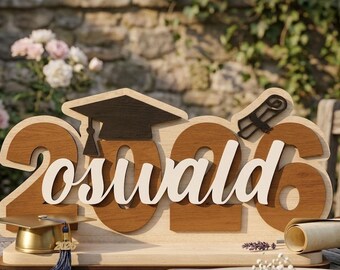 Class of 2026 Personalized Graduation Name Sign SVG Laser Cut SVG (Digital Download)