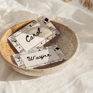 Handwritten Place Cards: Whimsical Illustrated Table Cards (Digital Download WB2)