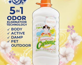 Carisma Fabric Softener – Floral Fresh Scent, Odor Elimination, 1 Gallon