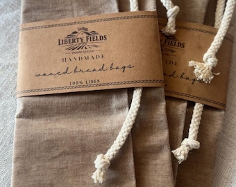 Waxed Linen Bread Bags