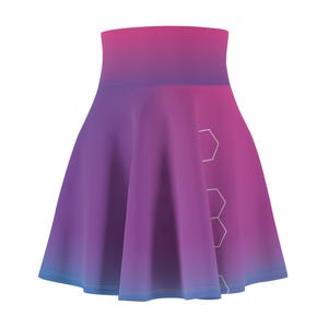 Vaporwave/Titration Skater Skirt