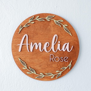 Wooden Wall Name Sign for Wall, Custom Initials Sign, Letter Capitalized Name Sign, Door Sign, Modern Name Sign