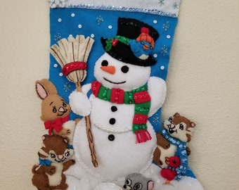 SNOW MUCH FUN Personalized, Completed Stocking,