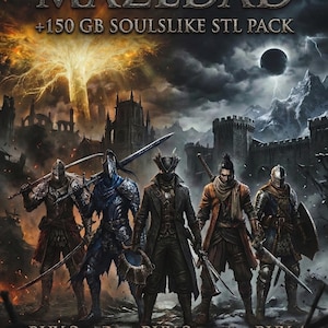 Dark Souls Elden Ring Bloodborne Sekiro +150 GB Stl Pack