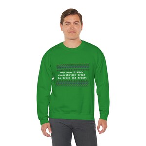 Nerdy Programmer Ugly Sweater Office Humor Irish Green