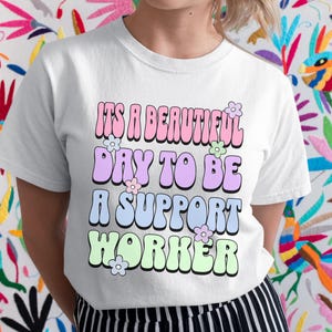 介護者、サポートワーカー、思いやりのあるTシャツ、介護者、サポートワーカーへの贈り物、介護者への贈り物、児童労働者、サポートワーカー