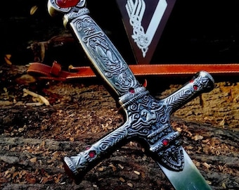 Harry Potter Inspired Sword – Handmade Damascus Steel Wizard Sword – Collectible Magic Sword – Gift for Potterheads