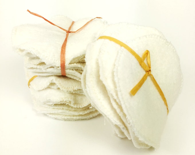 Organic Reusable Cotton Rounds Set of 10 Etsy