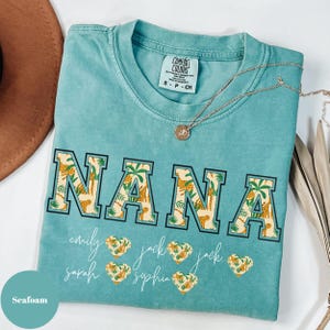 Comfort Colors® Custom Nana Shirt, Toile Floral Nana Shirt, Nana Tee, Cute Nana Shirt,Gift for Nana,Grandma Gift,Grandmother Shirt,Mimi Gigi