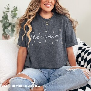 Teacher Floral Shirt, Cute Teacher Shirt, Teacher Appreciation, Back to School Shirt, Elementary School Teacher Shirt,New Teacher Shirt Gift