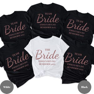 Custom Hen Party Shirts: Team Bride, Bachelorette Gift