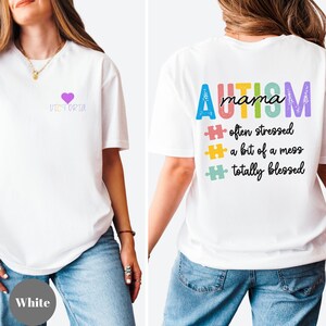 Custom Autism Mama Shirt, Autism Awareness Shirt, Autism Awareness Mom Gift, Mothers Day Gift,Personalized Autism Mom Shirt,Autism Mama Gift