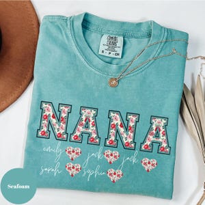 Comfort Colors® Custom Nana Shirt, Toile Floral Nana Shirt, Nana Tee, Cute Nana Shirt, Gift for Nana, Grandma Gift, Grandmother Shirt, Mimi
