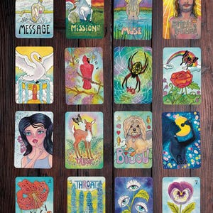 Hand Painted Flower Child Oracle Cards