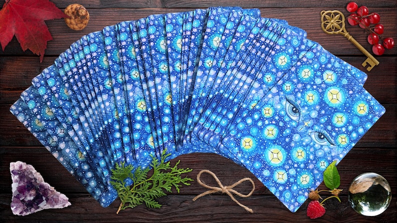 Mystical Magical Starry night tarot card back
