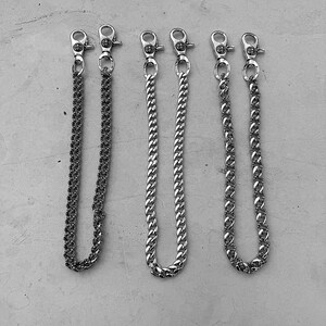 Chaîne Ceinture Métal Punk - Accessoire Jeans Gothique Rock - Chaîne Portefeuille Réglable 38-60cm