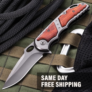 Personalized Folding Knife - Groomsmen Gift, Boyfriend, Husband