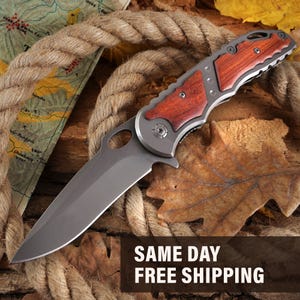 Personalized Folding Pocket Knife: Custom Groomsmen Gift