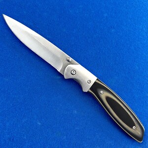 Folding Knife with 8Cr13MoV Blade - Unique Pocket Knife G10 Handle - Camping Knives - Gift for Dad, Husband, Boyfriend - Mens Gift Idea