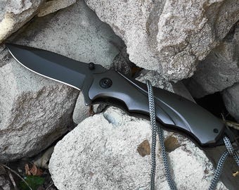 Knife for Men - 3.15" Folding Sharp Blade - Cute Pocket Knife - Camping, Tactical, Survival, Outdoor Gear - Boyfriend Birthday Gift Idea