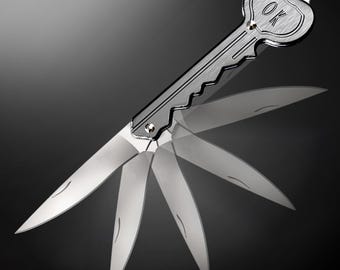 Vtg Konge Tinn Pewter Canape Knife Made in Norway in the Original