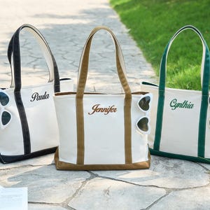 Custom Canvas Tote Bag,Personalised Text Tote Bag,Monogram Canvas Tote Bag,Bridesmaid Gift Bag,Embroidered Tote Bag with initials,School Bag