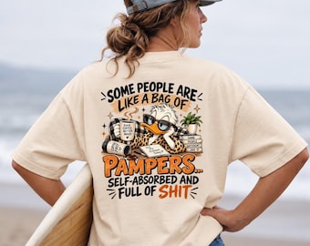 Funny Duck PNG, Sarcastic Coffee Humor, Diaper Joke Shirt, Adult Sublimation Digital Download